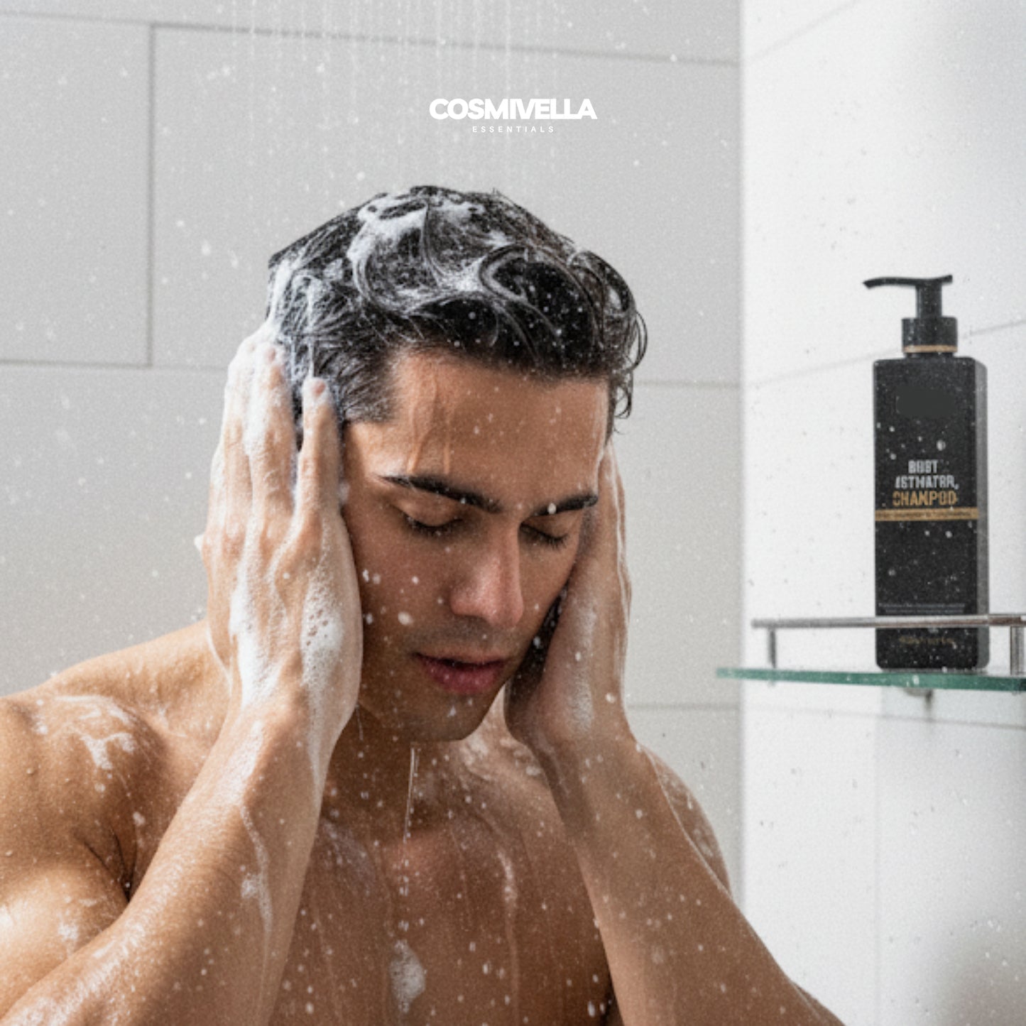 Champú activador de raíces para hombres. Mejora la densidad capilar en cada lavado.
