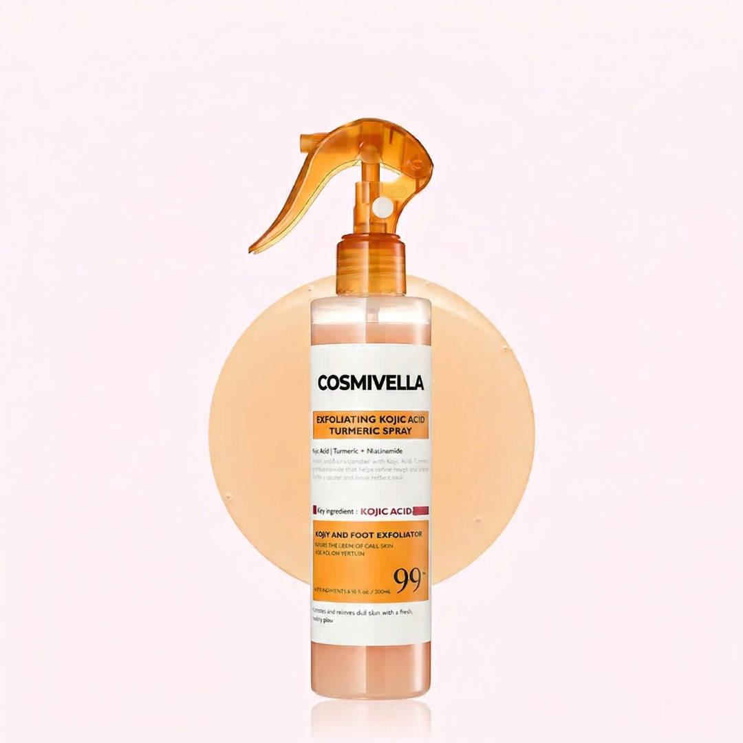 Cosmivella - Exfoliante Corporal Iluminador de Cúrcuma y Ácido Kójico - Piel Suave y Tono Uniforme - 200ml
