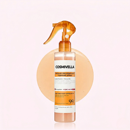 Cosmivella - Exfoliante Corporal Iluminador de Cúrcuma y Ácido Kójico - Piel Suave y Tono Uniforme - 200ml