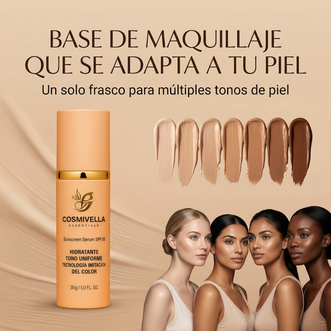 Base de Maquillaje 4 en 1 SPF50+ Viral en Tik Tok